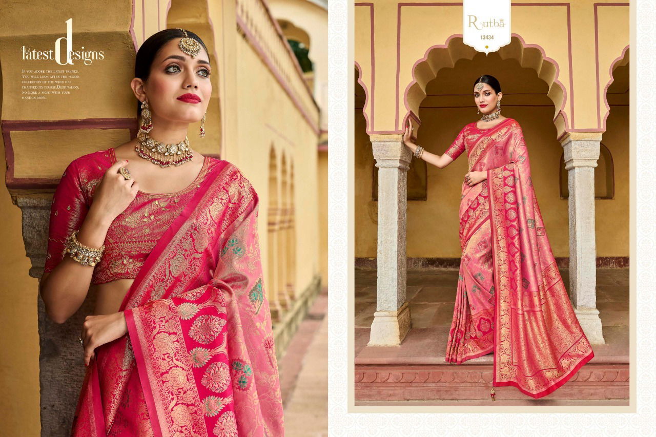 Kg Rutba Vol 5 Designer Kanjivaram Heavy Wedding Wear Wholesale Silk Sarees